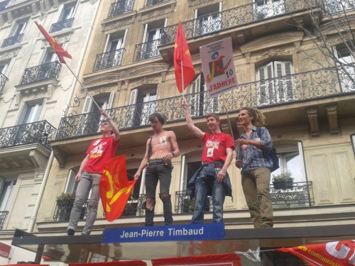manifestation austérité,paris,front de gauche,pcf,jc,pierre laurent