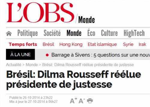 dilma rousseff,presse,hollande